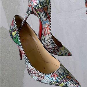 Graffiti Christian Louboutins heels